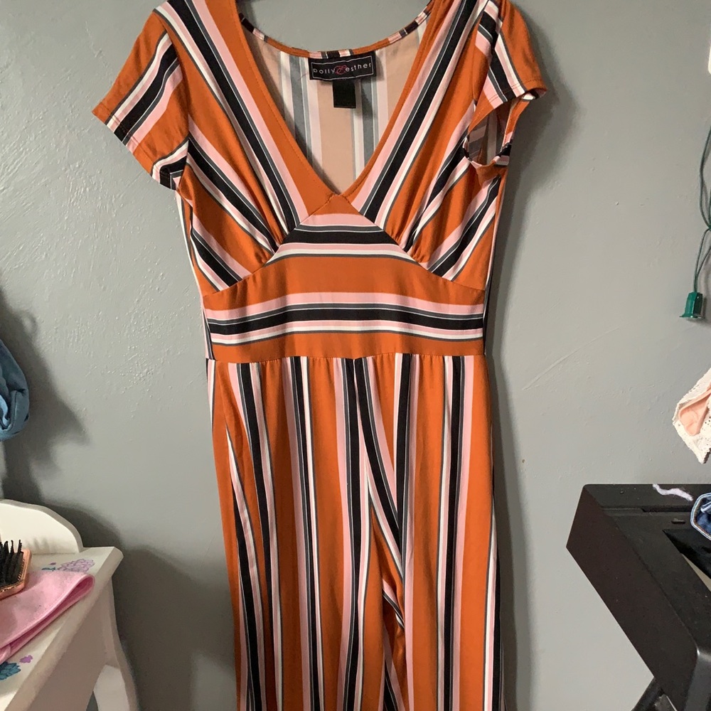 Striped Jumpsuit
